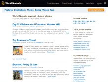 Tablet Screenshot of journals.worldnomads.com